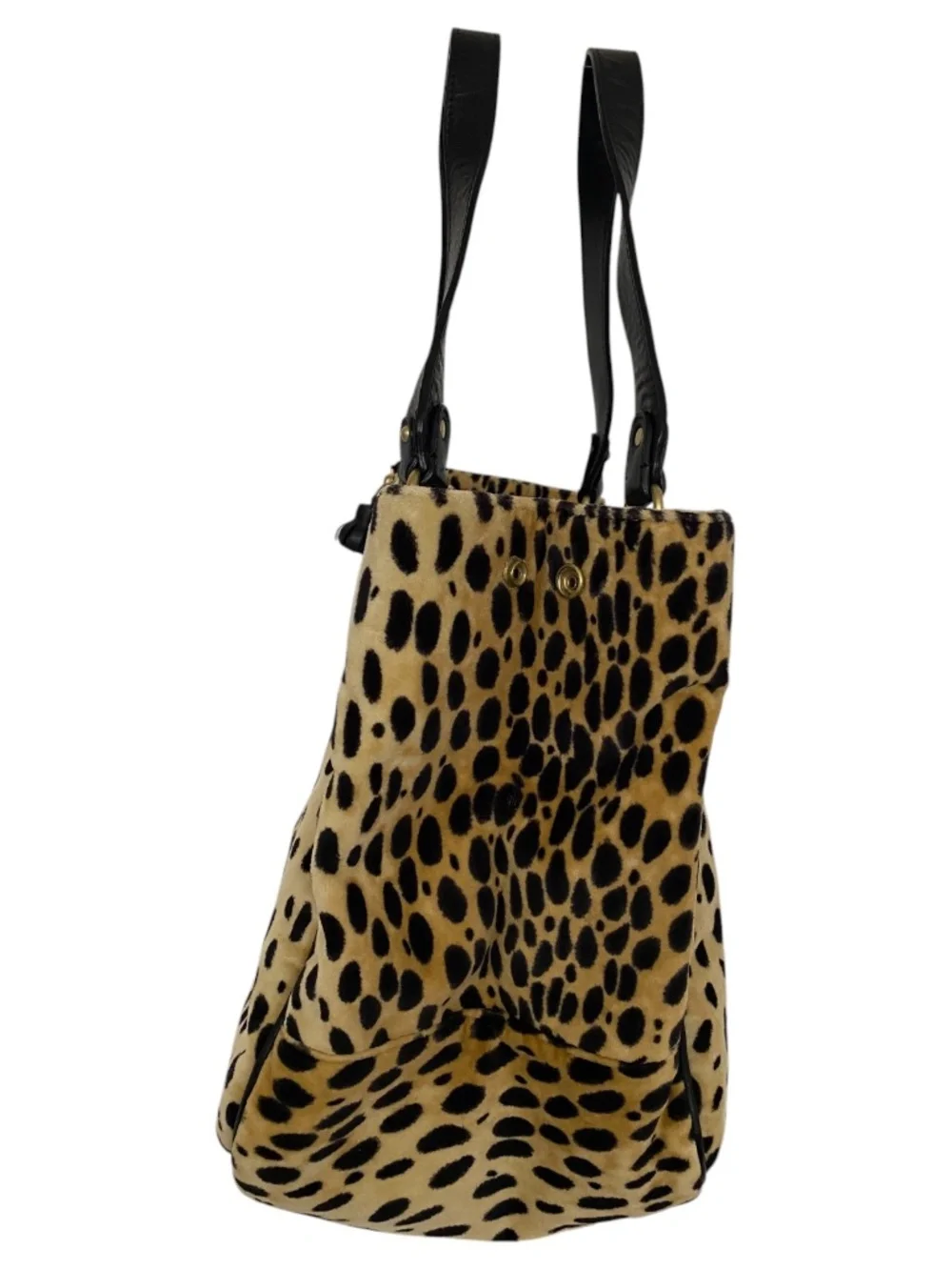 Vintage RARE Juicy Couture Cheetah Velour Pet Carrier Bag Y2K Doggy Couture